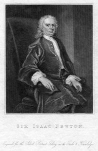 Sir Isaac Newton, matemático inglês, astrônomo e físico, século XIX de Unbekannt