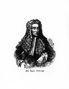 Sir Isaac Newton, matemático inglês, astrônomo e físico, século 20 de Unbekannt