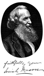 Sir Josiah Mason, fabricante inglês de canetas, c1880 de Unbekannt