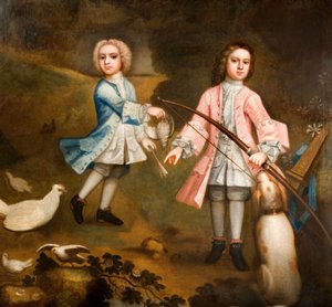 Sir Lister e Sir Charles Holte como meninos, 1750. de Unbekannt