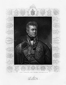 Sir Thomas Picton, líder militar britânico, século XIX de Unbekannt