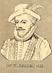 Sir W. Raleigh, c1552-1618, 1830. de Unbekannt