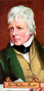 Sir Walter Scott, tirado de uma série de cartões de cigarro, 1935 de Unbekannt