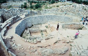 Local das fortificações micênicas, Grécia, c1600-1100 aC de Unbekannt