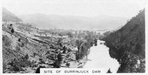 Local da barragem de Burrinjuck, Nova Gales do Sul, Austrália, 1928 de Unbekannt