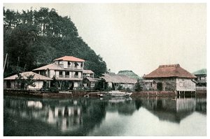 Pequeno hotel de verão, Kanazawa, Japão, 1904 de Unbekannt
