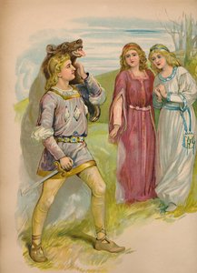 Branca de neve e vermelho-rosa, 1903 de Unbekannt