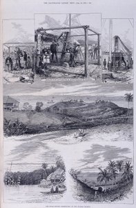 Observatório do Eclipse Solar, Ilhas Nicobar, c1875 de Unbekannt