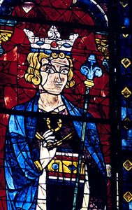 Salomão, vitral, Catedral de Chartres, França, 1194-1260 de Unbekannt