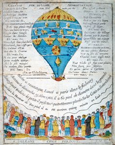 Canção na esfera aerostática, século XVIII de Unbekannt