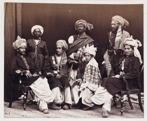 Sons of Nowroz Khan With Attendants, c 1878 de Unbekannt