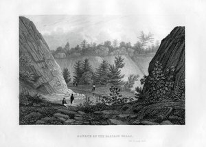 Fonte das Cataratas de Passaic, Nova Jersey, 1855 de Unbekannt