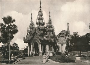 Entrada sul ao pagode Shwe Dagon, Rangoon, 1900. de Unbekannt