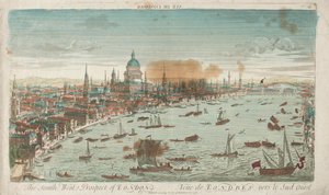 Southwest Prospect de Londres, 1760. de Unbekannt