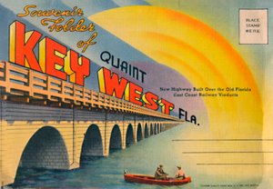 Pasta de lembranças da pitoresca Flórida de Key West. - New Highway, c1940s de Unbekannt