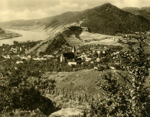 Spitz no Danúbio, Wachau, Baixa Áustria, c1935. de Unbekannt
