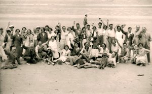 Dia de esportes para a festa do Hotel Gloucester em La Publente Beach, Jersey, 1938 de Unbekannt