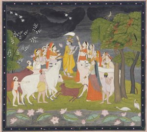Sri Krsna com a flauta, ca. 1790-1800. de Unbekannt