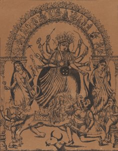 Sri Sri Durga, c. 1875-80. de Unbekannt