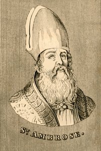 São Ambrósio, c340-397, 1830. de Unbekannt