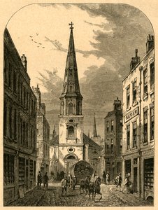 Igreja de St. Antholins, Watling Street 1868, 1897. de Unbekannt