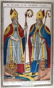 St Blaise e St Guerin, século XIX de Unbekannt