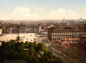 St Isaacs Square, São Petersburgo, Rússia, c1890-c1905 de Unbekannt