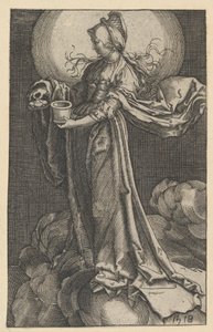 Santa Maria Madalena na cópia das nuvens, 1518. de Unbekannt
