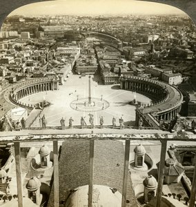 Praça de São Pedro da cúpula da Basílica de São Pedro, Roma, Itália de Unbekannt