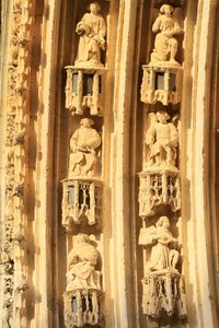 Arquivolt da Catedral de St. Stephen. Detalhes, Bourges, França de Unbekannt