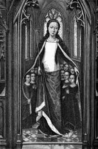 Santa Úrsula e as Virgens Sagradas, do relicário de Santa Úrsula, 1489, 1870 de Unbekannt