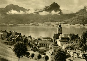 St Wolfgang no Salzkammergut, Alta Áustria, c1935. de Unbekannt