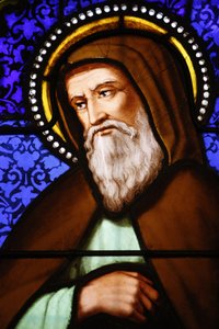 Vidro manchado na igreja de São Paulo, Lyon : São Boaventura, Lyon, França de Unbekannt