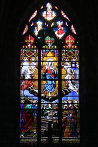 Janela de vidro manchado. The Assumption of the Virgin, Bourges, França de Unbekannt