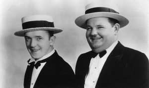 Stan Laurel 1890-1965 e Oliver Hardy 1892-1957, século XX de Unbekannt