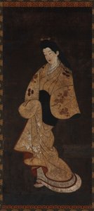Figura ereta de uma menina, período Edo, século XVIII. de Unbekannt