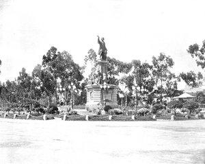 Estátua de Colombo no Paseo, Cidade do México, México, c1900. de Unbekannt