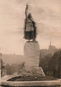 Estátua do rei Alfred, o Grande, Winchester, Hampshire, início do século XX de Unbekannt