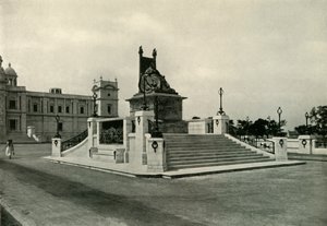 Estátua da rainha Victoria em frente ao Victoria Memorial Hall, 1925. de Unbekannt