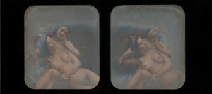 [Vista Estereográfica de Duas Mulheres Nuas], década de 1840.