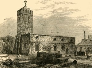Stoke Newington Church, 1750, c1876. de Unbekannt