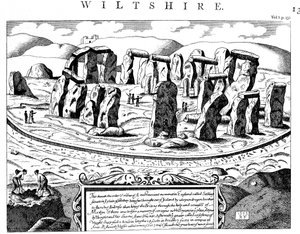 Stonehenge, Wiltshire, século XVIII de Unbekannt