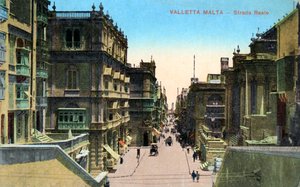 Strada Reale, Valletta Malta, século 20 de Unbekannt