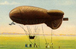 Balão de barragem aerodinâmico com cesta, 1918, 1932. de Unbekannt