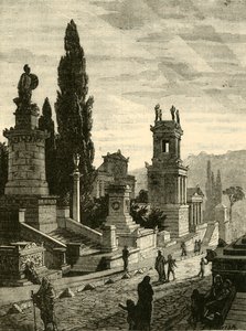 Rua dos túmulos em Atenas, restaurada, 1890. de Unbekannt