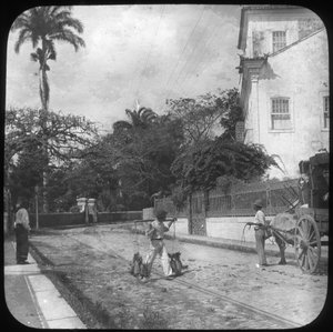 Cena de rua, Pernambuco, Brasil, final do século XIX ou início do século XX de Unbekannt