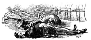 Indivíduos hipnotizados pelo som de um gongo, 1891 de Unbekannt