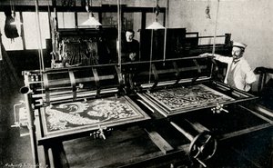 Máquina de corte por cartão elétrica Szczepaniks, c1903 de Unbekannt