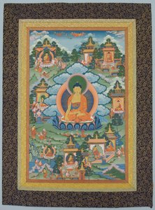 Tangka com Buda, século XIX. de Unbekannt