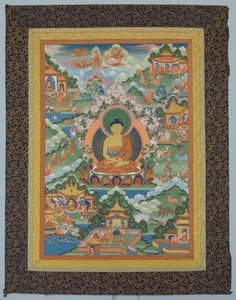 Tangka com Buda, século XIX. de Unbekannt